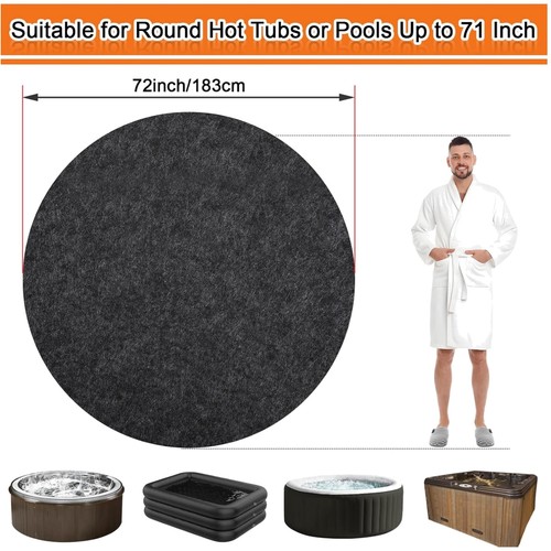 Inch hot tub mat protector - 72,