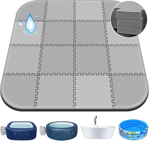 85x85 inch hot tub mat - hot,